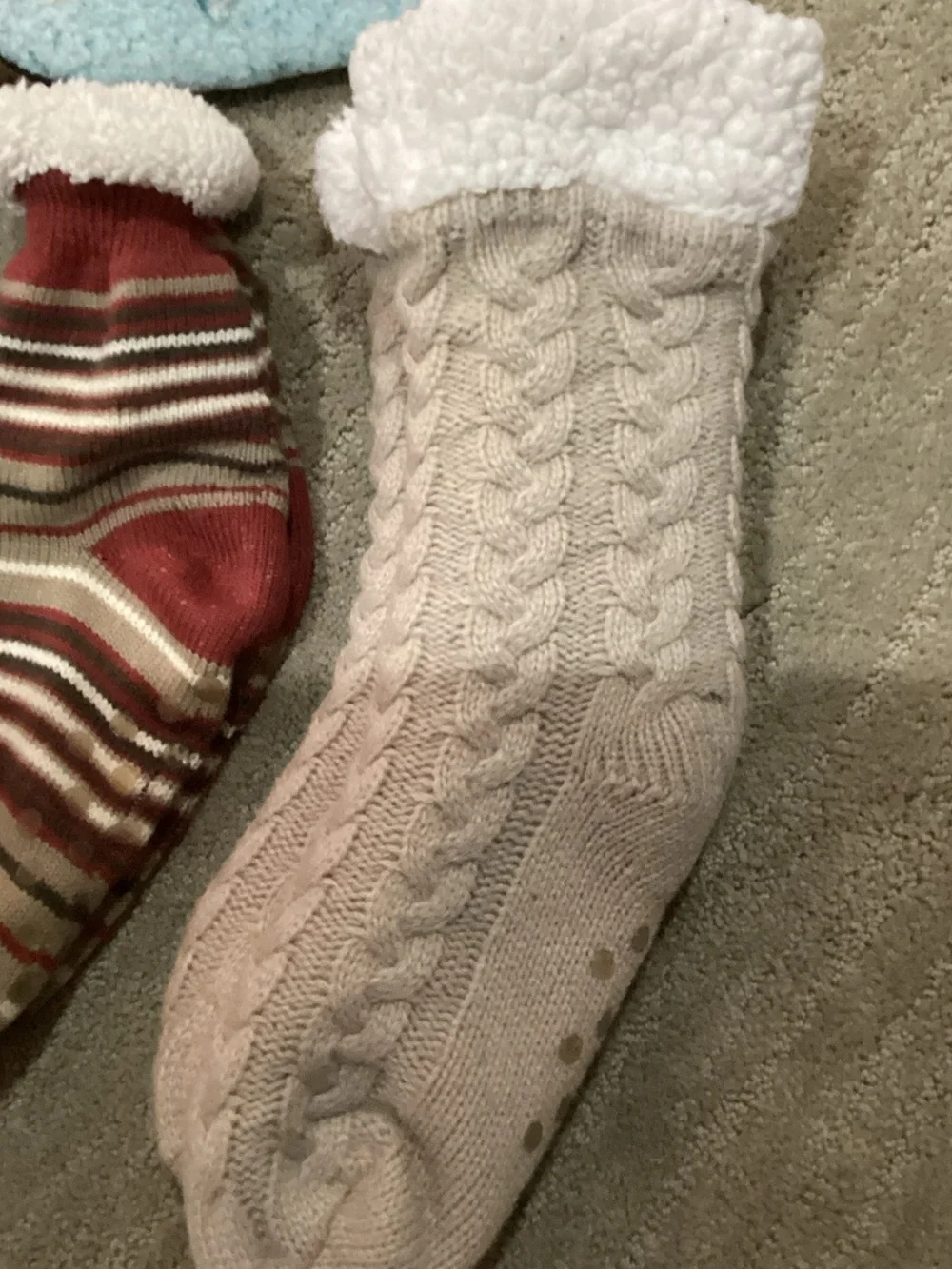 Fuzzy socks and slippers bundle